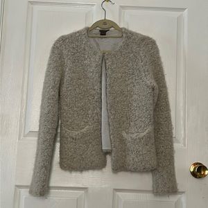 Vintage italian alpaca wool blend jacket with visible pockets